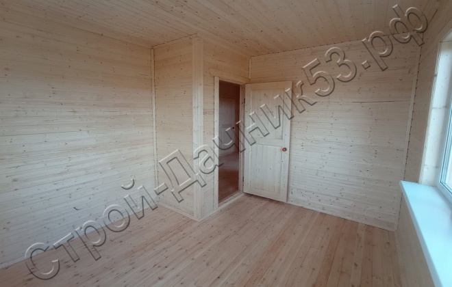 4 Брусовой дом ОД–14, 7×8, 56М², Ленинградская область, Волосовский район, деревня Торосово (10)